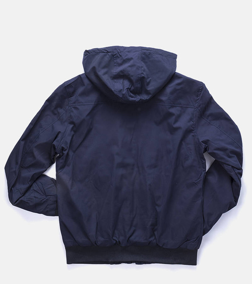 Tamsiai mėlyna vyriška vėjui atspari striukė su gobtuvu Duplessis