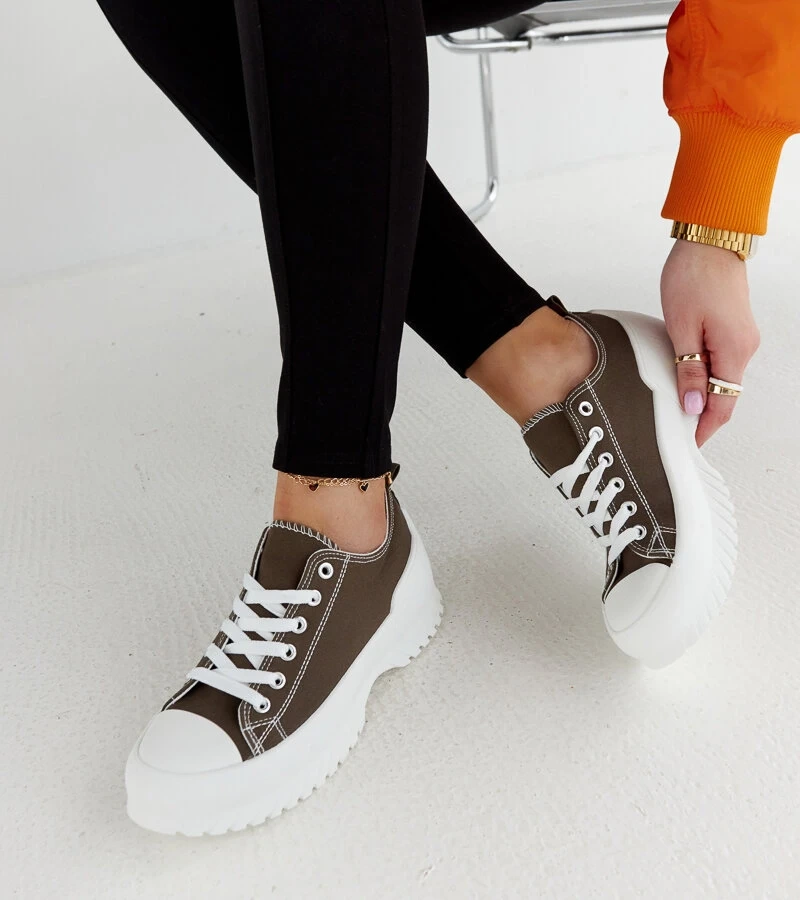 Žali Monteleone platforminiai sportbačiai