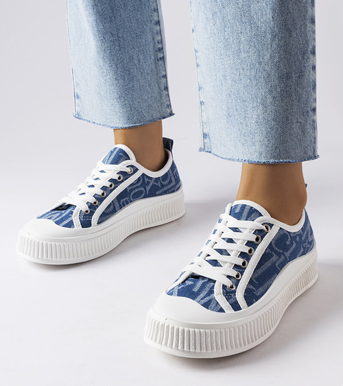 Tamsiai mėlyni platforminiai sportbačiai Alfianello