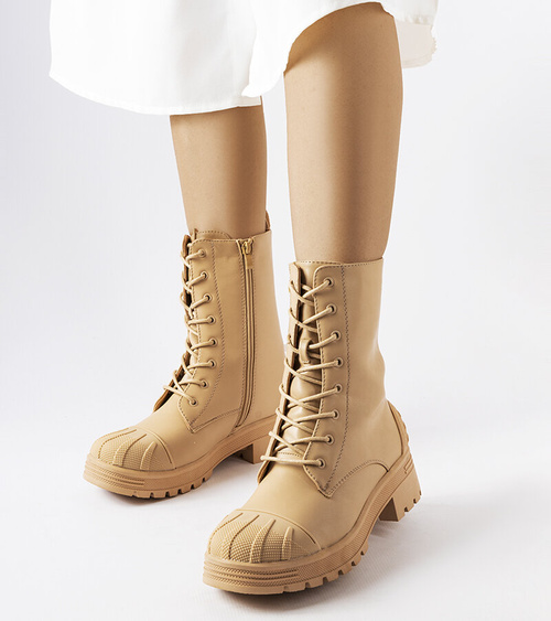 Smėlio spalvos storapadžiai darbo batai „Manara“