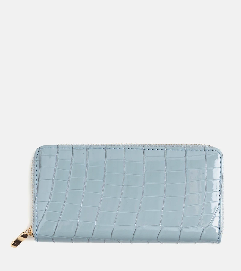 Mėlyna lakinė piniginė Spangler