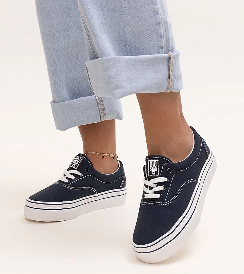 Tamsiai mėlyni sportiniai bateliai Big Star LL274233