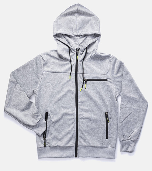 Šviesiai pilkas vyriškas džemperis su gobtuvu Curtis