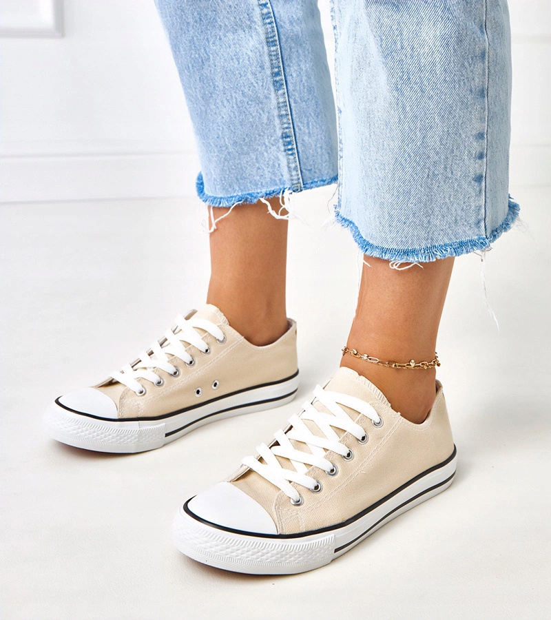 Smėlio spalvos klasikiniai moteriški sportbačiai Zurhat