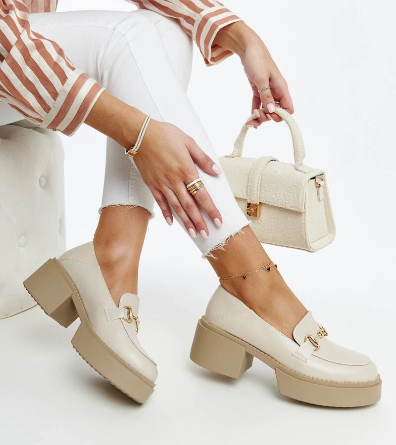 Smėlio spalvos eko odos aukštakulniai Vinceza