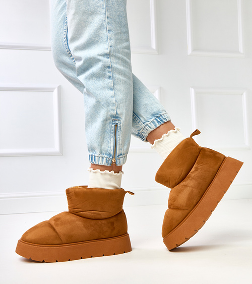 Rudi pašiltinti sniego batai ant platformos Ribeiro