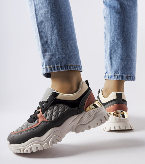 Pilki sportbačiai su spalvotomis detalėmis Esquibel