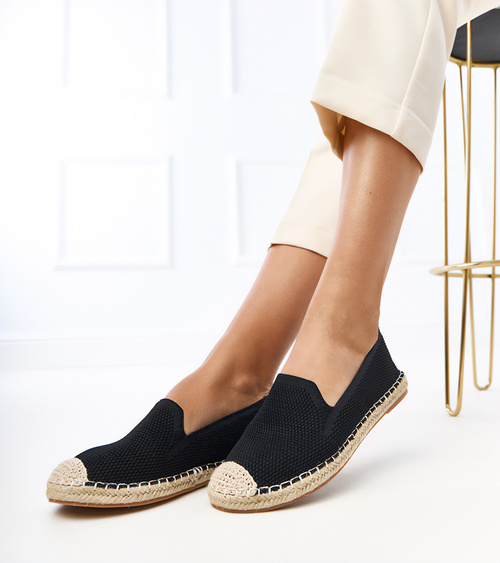 Juodi platforminiai espadriliai „Luna“