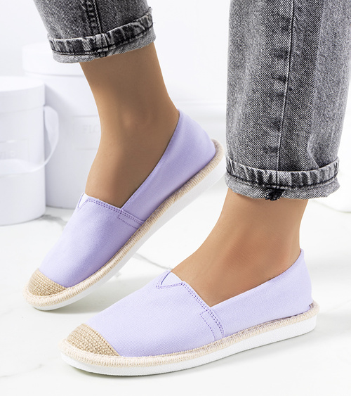 Violetinės moteriškos espadrilės Tanner