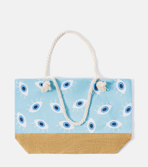 Mėlyna paplūdimio krepšys „Elsina“