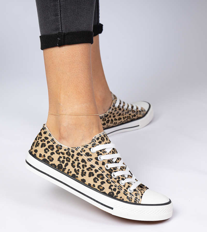 Klasikiniai moteriški leopardiniai sportbačiai Menfis