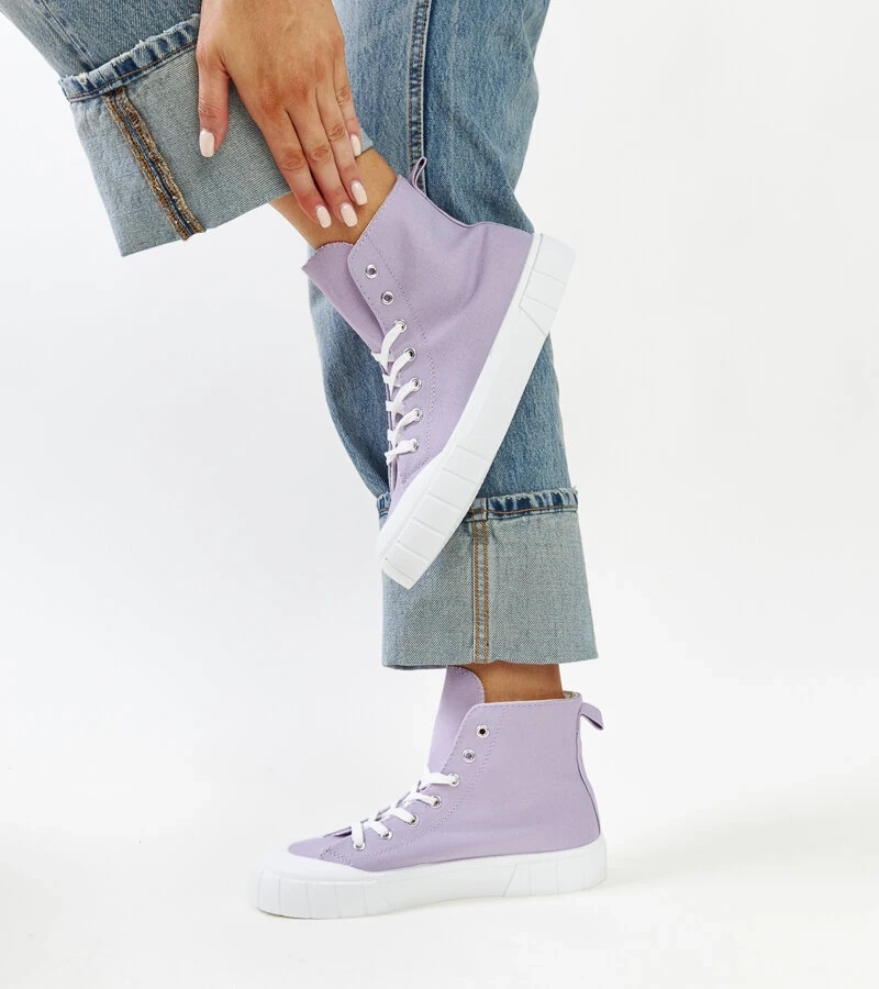 Violetiniai aukšti sportbačiai Vinka