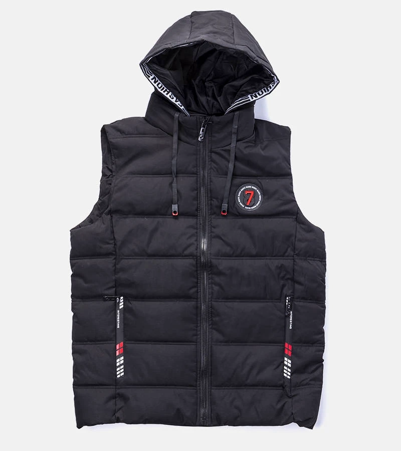 Juoda vyriška dygsniuota liemenė Allaire