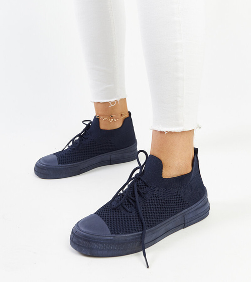 Tamsiai mėlyni lengvi sportiniai kedai „Senaida“