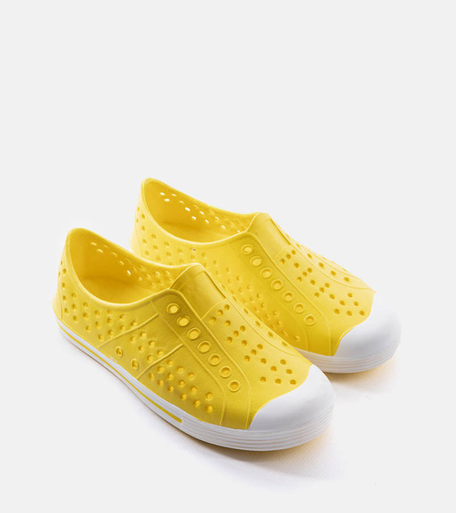 Geltonos vaikiškos baseino šlepetės „Peppin“