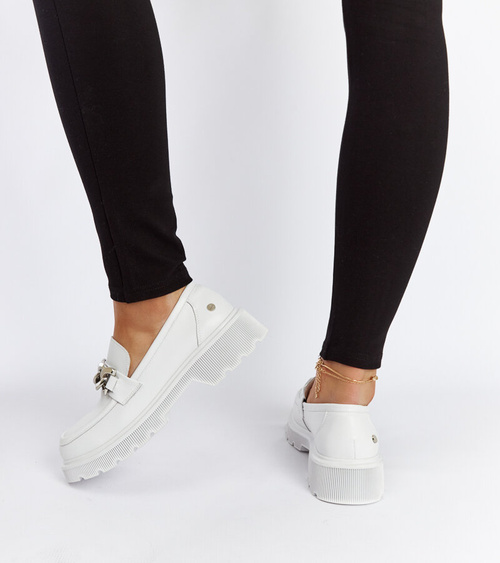 Balti odiniai mokasinai GOE LL2N4038