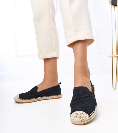 Juodi platforminiai espadriliai „Luna“