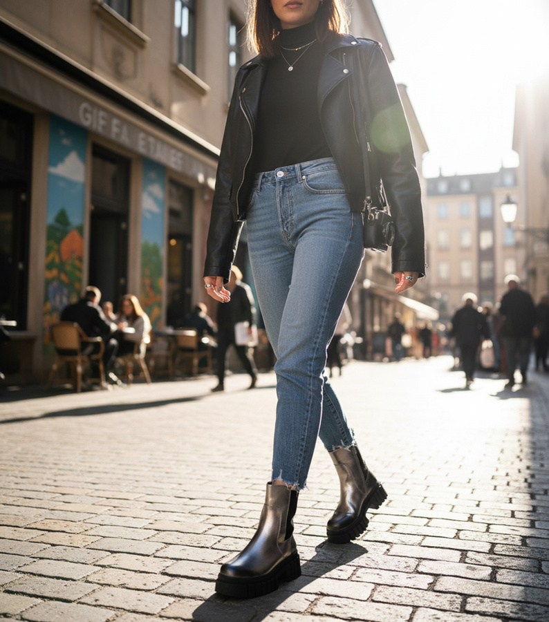 Sidabriniai aulinukai ant platformos su elastinga įsiuvą Denya