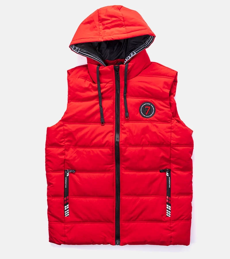 Raudona vyriška pasiūta liemenė Allaire