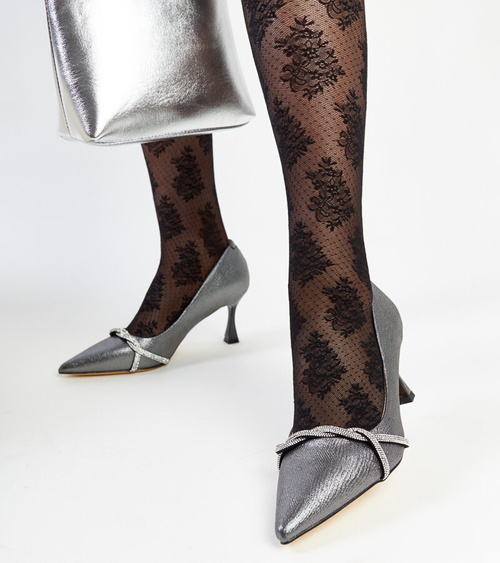 Grafito aukštakulniai su puošyba Zdenka