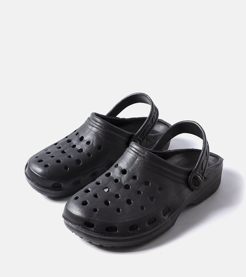 Juodi putplasčio sandalai-šlepetės „Hayes“