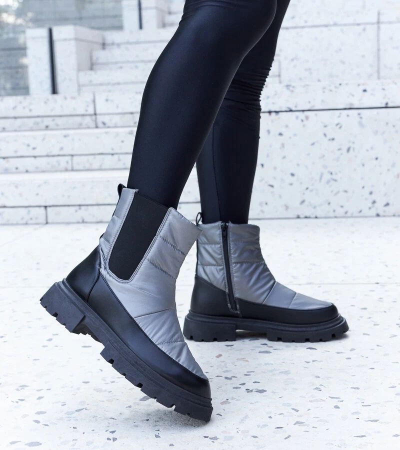 Pilki pašiltinti sniego batai Galvani