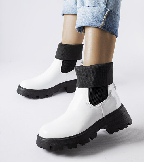 Balti įsiaunami auliniai batai workeri Breolungi