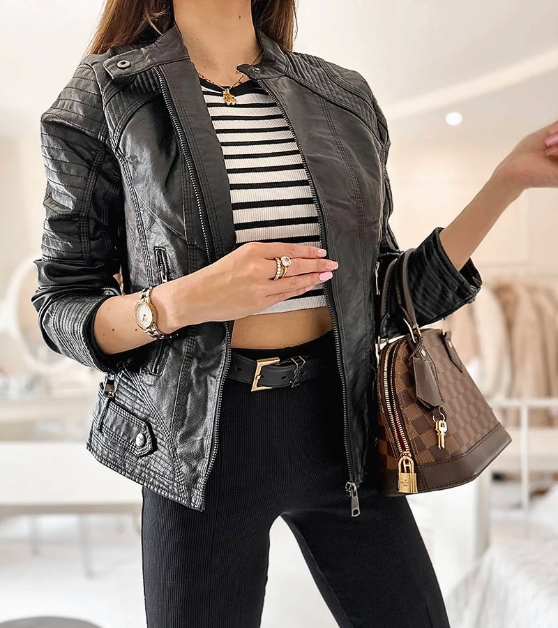 Juoda „ramones“ tipo striukė Lisle