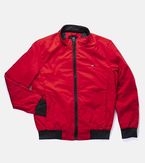 Raudona vyriška vėjo striukė Boulé