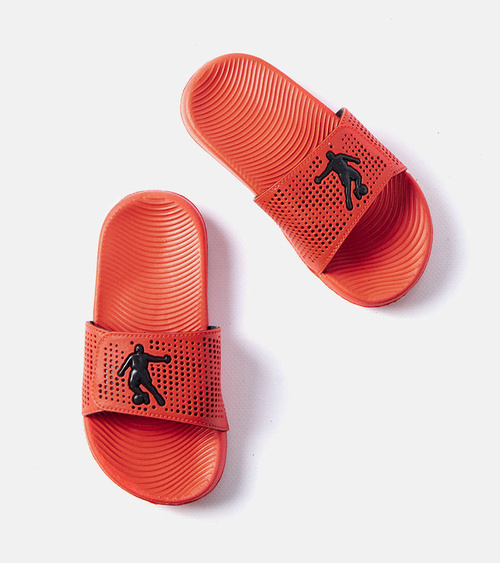 Raudonos guminės vaikų šlepetės „Athens“