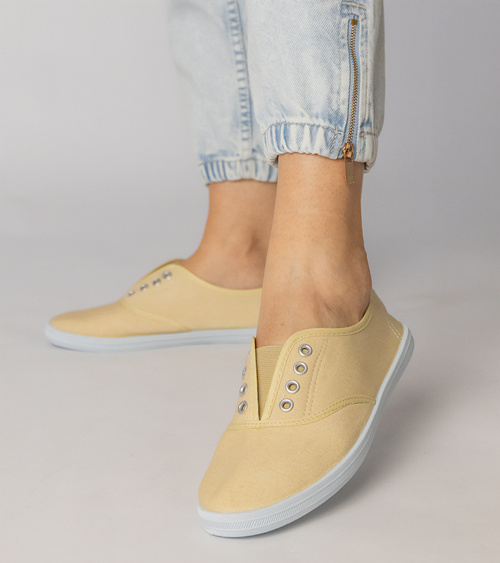 Pilki įspiriami medžiaginiai sportiniai bateliai „Vilma“