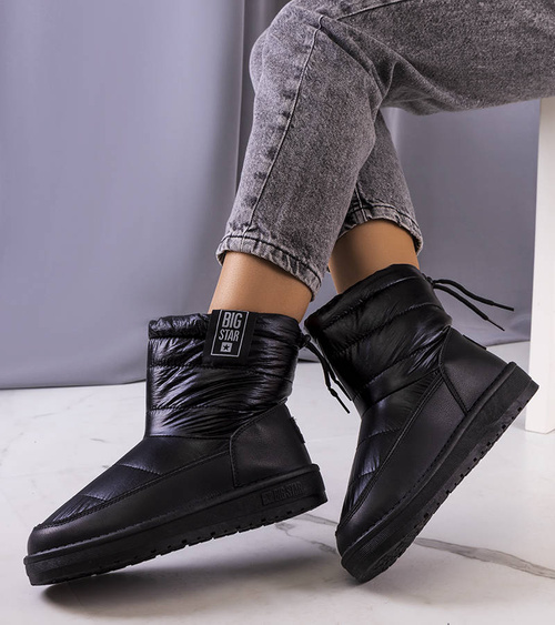Juodi blizgantys žieminiai sniego batai Big Star II274120