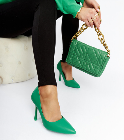 Žali aukštakulniai bateliai „Rodney“