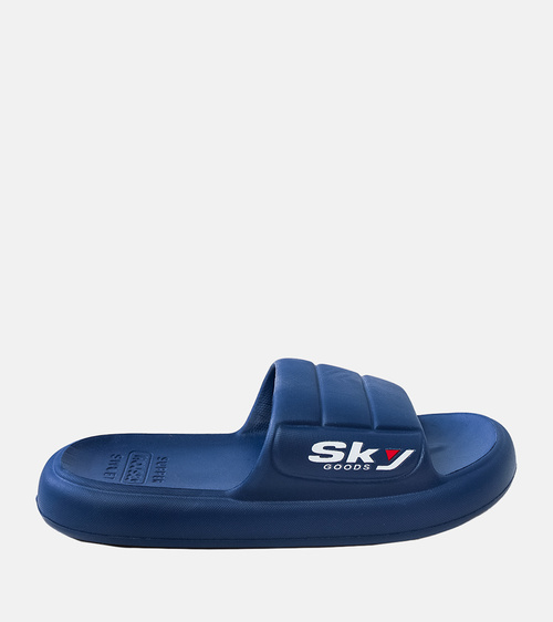 Tamsiai mėlynos vyriškos guminės šlepetės Torwald