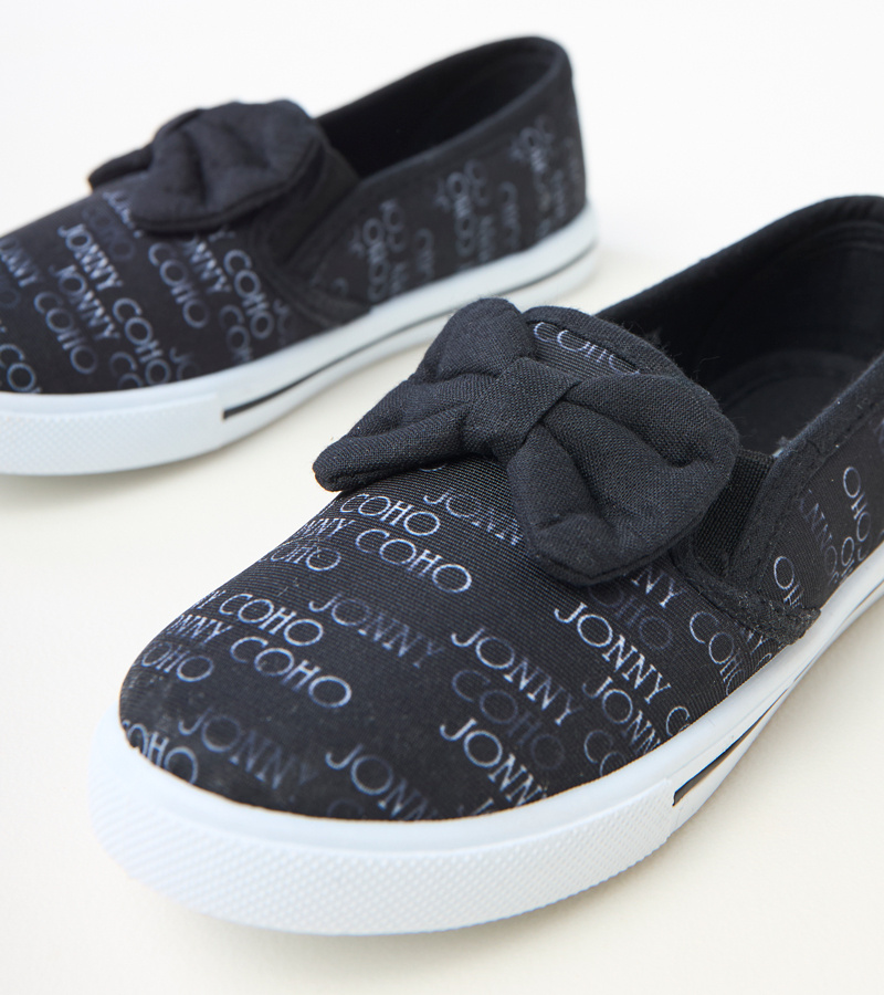 Juodi vaikiški sportiniai bateliai su kaspinu Missi