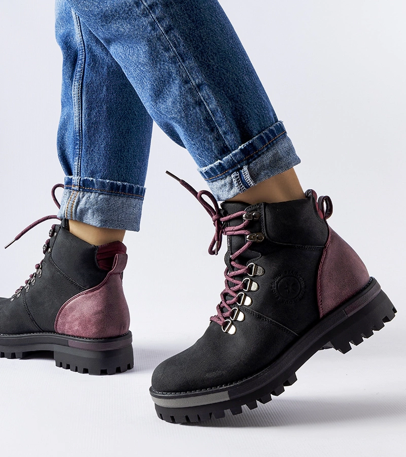 Juodai bordo auliniai batai Big Star MM274318