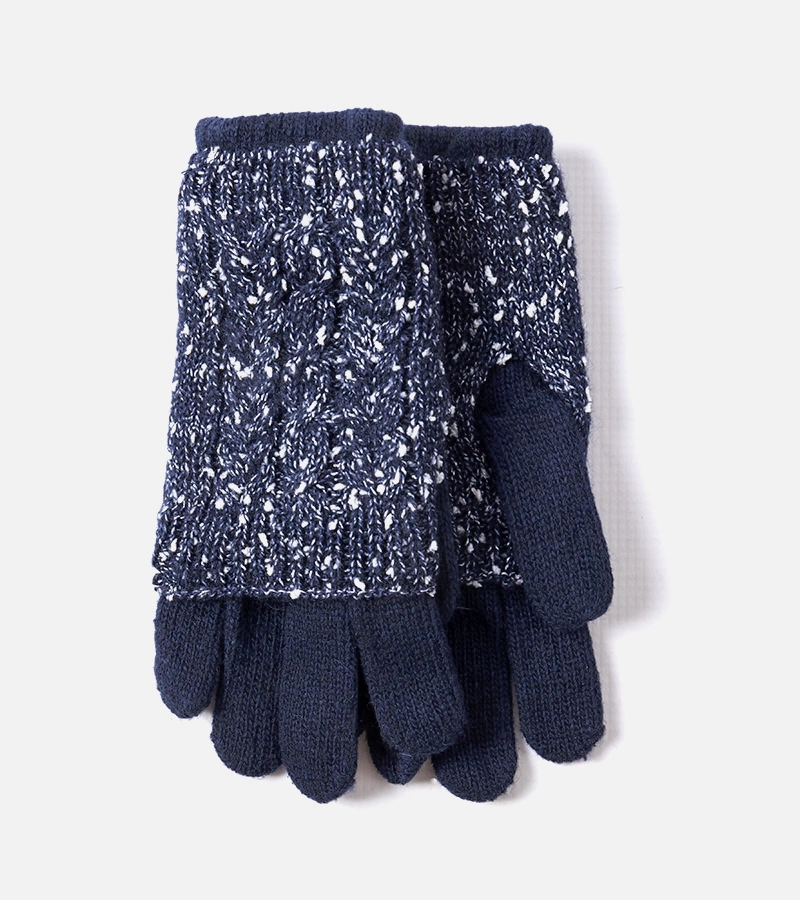 Tamsiai mėlynos pirštinės be pirštų Dakota