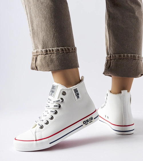 Balti pašiltinti sportiniai batai Big Star KK274597