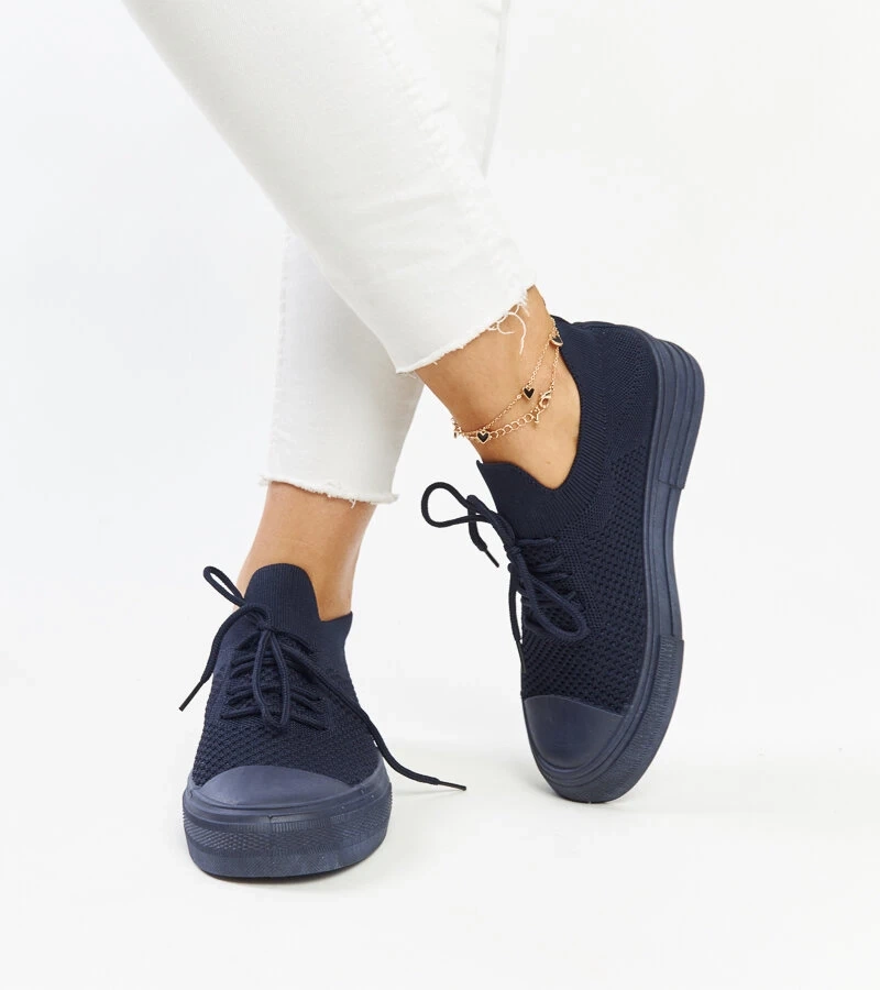 Tamsiai mėlyni lengvi sportiniai kedai „Senaida“