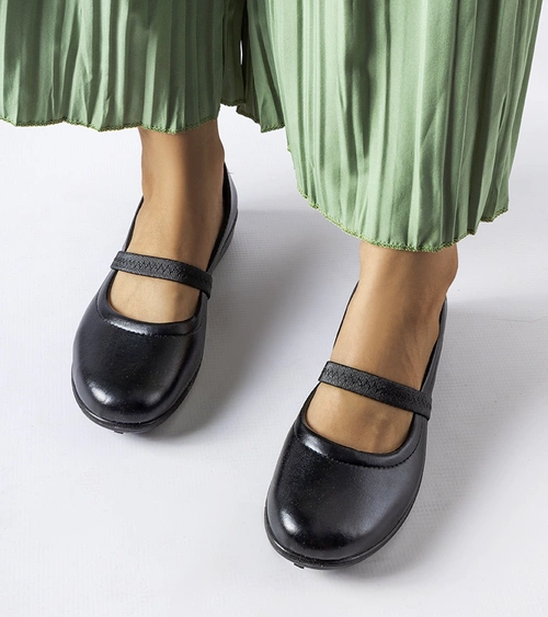 Juodos balerinos su gumyte Oakland