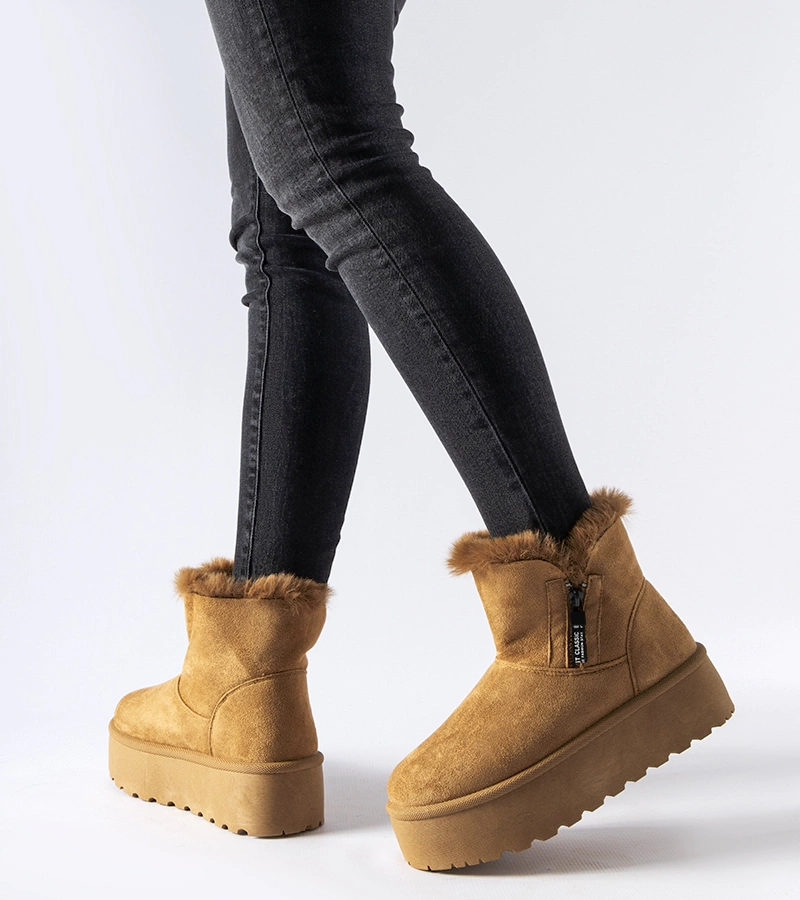 Rudi platforminiai sniego batai Points