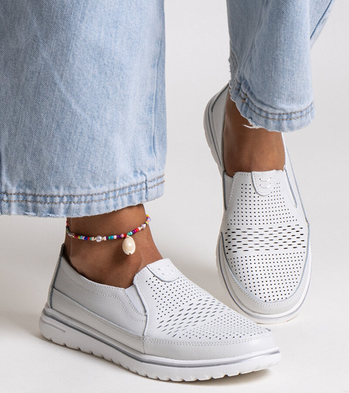 Šviesiai pilki odiniai pusbačiai Vinceza