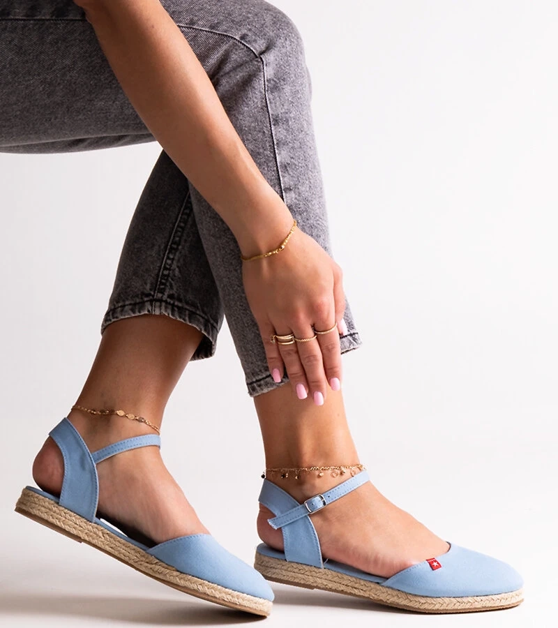 Mėlynos atviros kulno espadrilės Big Star FF274532