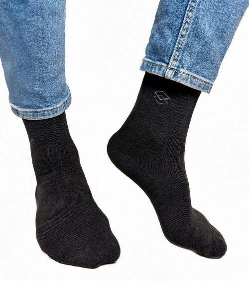 Tamsiai pilkos vyriškos šiltos kojinės Narus