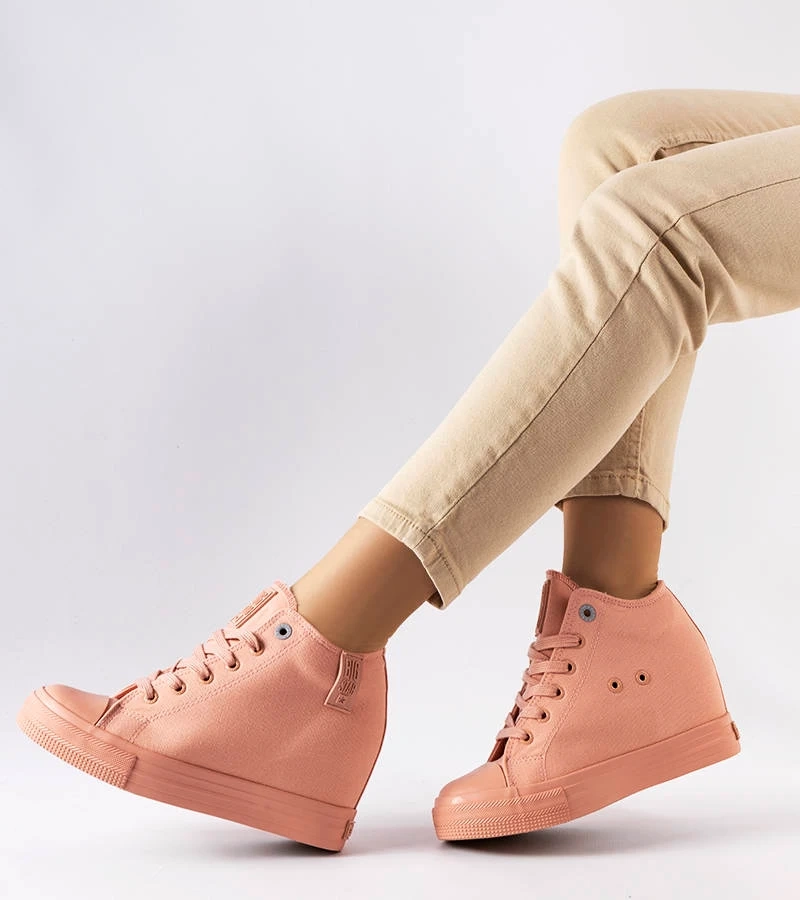 Rožiniai platforminiai sportbačiai BIG STAR LL274036