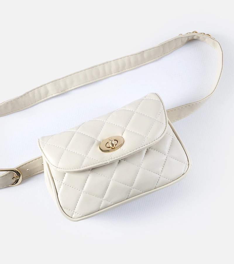 Smėlio spalvos paminkštinta Mattoon rankinė