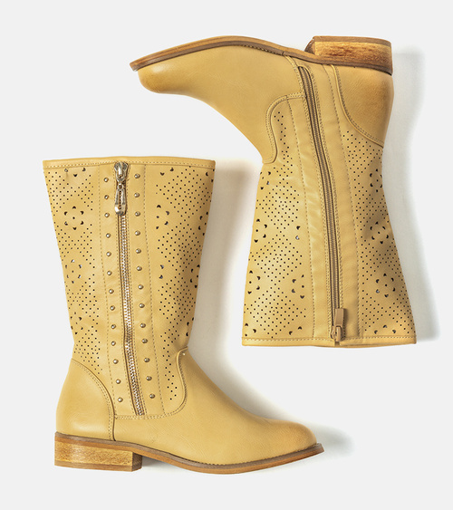 Smėlio spalvos vaikiški aulinukai Zaina