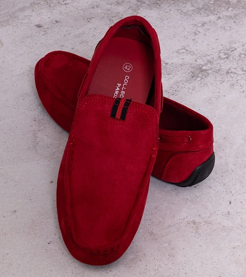 Raudoni vyriški mokasinai „Nashville“