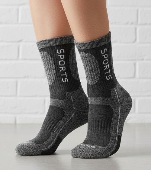 Tamsiai pilkos vyriškos šiltos kojinės Nerput