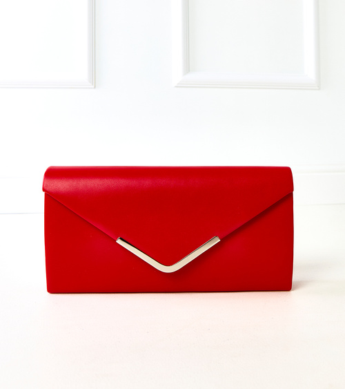 Raudona vokelio formos rankinė Vinson